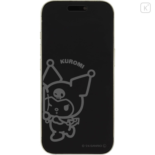 Japan Sanrio iPhone 16 Pro Glass Screen Protector - Kuromi - 1