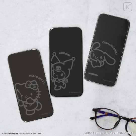 Japan Sanrio iPhone 16 Pro Glass Screen Protector - Kuromi - 4