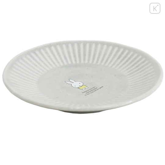 Japan Miffy Small Plate - Miffy : Stone Gray - 2
