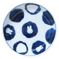 Japan Miffy Hasami Ware Mini Plate - Miffy : Polka Dot