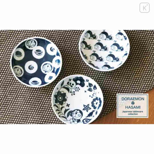 Japan Doraemon Hasami Ware Mini Plate - Doraemon : Take-copter - 3