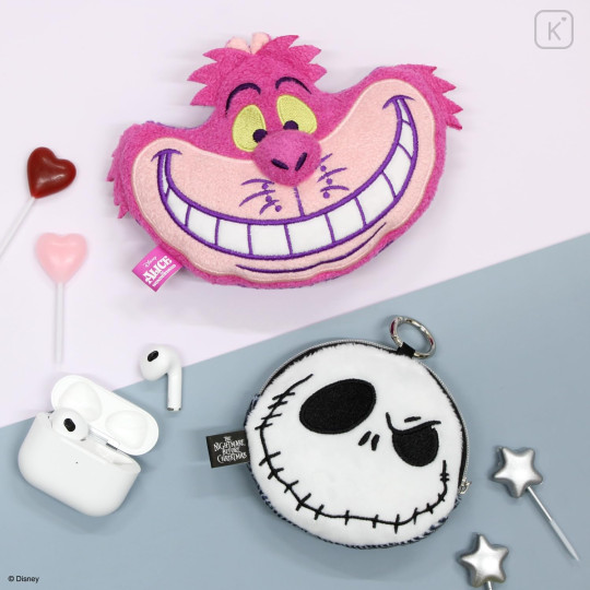 Japan Disney Earphones Multi Pouch - Cheshire Cat - 5