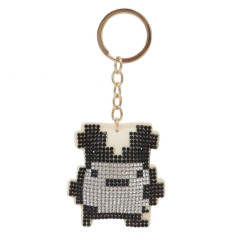Japan Tamagotchi Rhinestone Mascot Keychain - Mimitchi