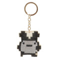 Japan Tamagotchi Rhinestone Mascot Keychain - Mimitchi - 1