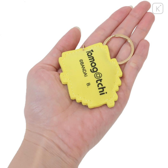 Japan Tamagotchi Rhinestone Mascot Keychain - Mametchi - 2