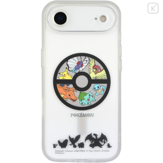 Japan Pokemon IIIIfit Plump Frame iPhone Air Case with MagSafe - Pocket Monster : Clear - 1