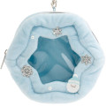 Japan San-X Die-cut Mini Pouch with Bag Charm - Sumikko Gurashi : Honey Forest Christmas Snowflake - 2