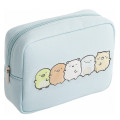 Japan San-X Embroidery Cosmetic Pouch - Sumikko Gurashi : Sumikko's Favorite Light Blue - 3