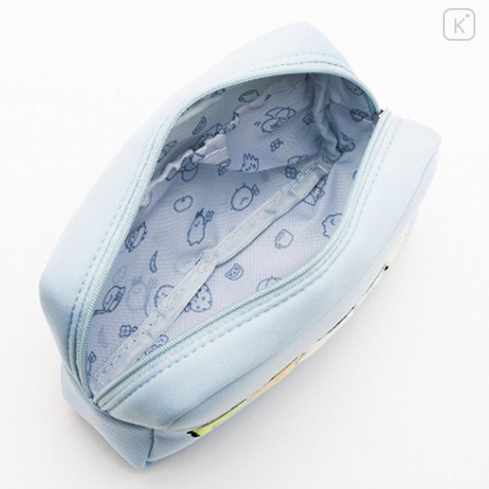 Japan San-X Embroidery Cosmetic Pouch - Sumikko Gurashi : Sumikko's Favorite Light Blue - 4