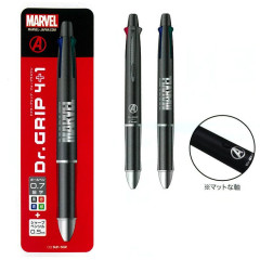Japan Disney Dr. Grip 4+1 Multi Pen & Mechanical Pencil - Avengers