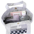 Japan Miffy Mini Tote Bag - Miffy : Grey Gingham - 4