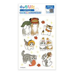 Japan Mofusand Charapita Iron Print Postcard - New Year Celebration Cat Nyan