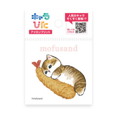 Japan Mofusand Charapita Iron Print Mini - Shrimp Tempura Cat Nyan Hug