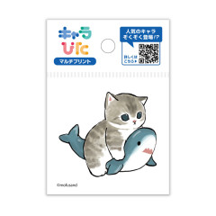 Japan Mofusand Charapita Iron Print Mini - Shark Cat Nyan Ride