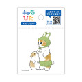 Japan Mofusand Charapita Iron Print Mini - Rabbit Cat Nyan Baby Buddy - 1