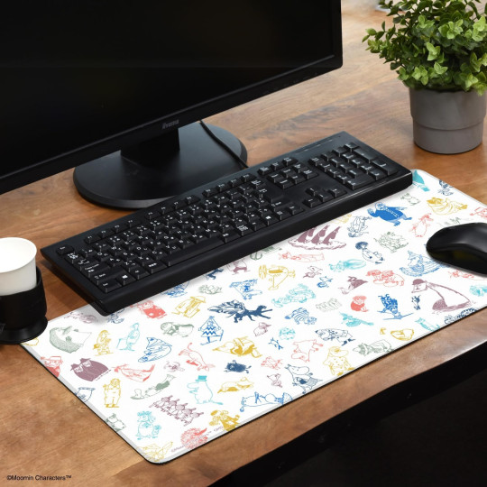 Japan Moomin Desk Mat - Line Art - 4
