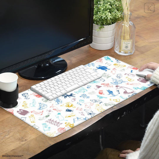 Japan Moomin Desk Mat - Line Art - 5