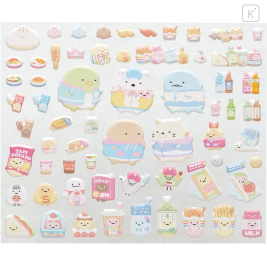 Japan San-X Playing Sticker - Sumikko Gurashi : Exciting Tapioca Convenience Store Pink - 2