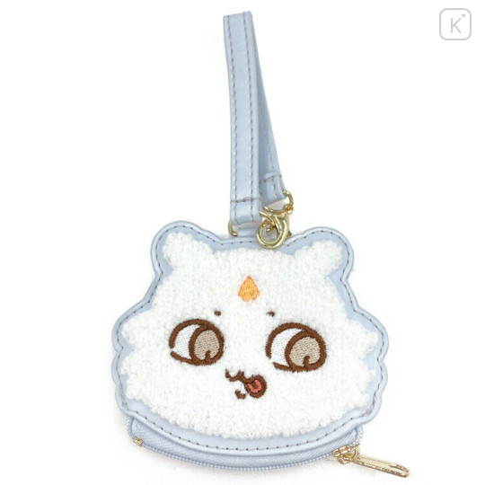 Japan Chiikawa Mini Face Pouch With Bag Charm - Monster Anoko - 1