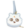 Japan Chiikawa Mini Face Pouch With Bag Charm - Monster Anoko - 1