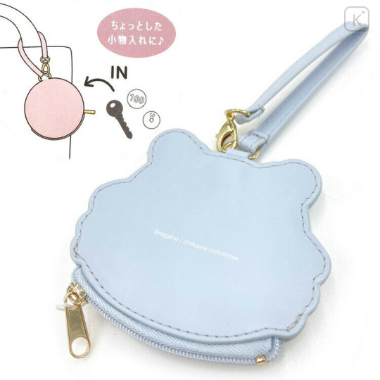 Japan Chiikawa Mini Face Pouch With Bag Charm - Monster Anoko - 2