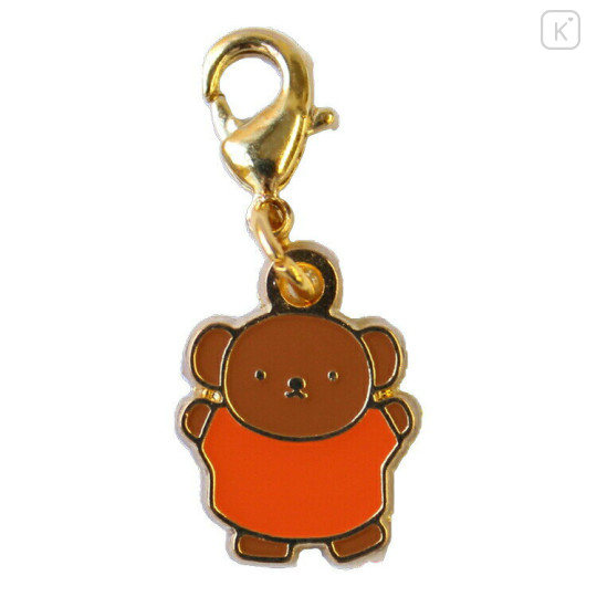 Japan Miffy Tiny Metal Charm - Boris : Orange - 1