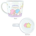 Japan Sanrio Ceramic Mug - Little Twin Stars : Purple White - 2