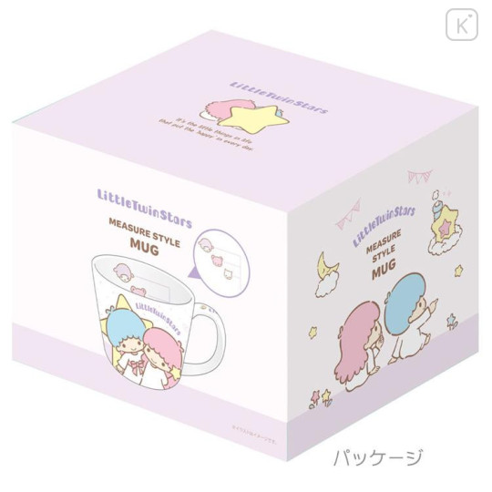 Japan Sanrio Ceramic Mug - Little Twin Stars : Purple White - 4