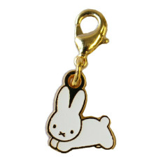 Japan Miffy Tiny Metal Charm - Miffy : Running