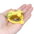 Japan Crayon Shin-chan Mini Gamaguchi Clasp Pouch - Shinnosuke Nohara : Choco Yellow - 3