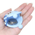 Japan Crayon Shin-chan Mini Gamaguchi Clasp Pouch - Shinnosuke Nohara & Shiro : Light Blue - 3