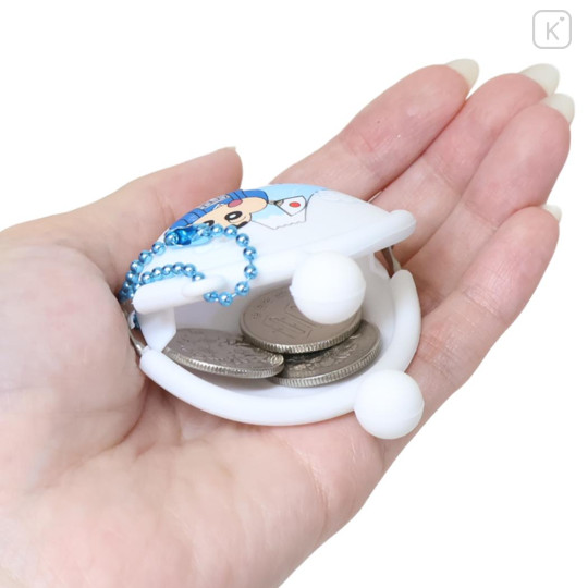 Japan Crayon Shin-chan Mini Gamaguchi Clasp Pouch - Shinnosuke Nohara : Kimono Mt. Fuji - 3