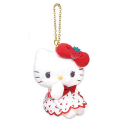 Japan Sanrio × Mezzo Piano Mascot Holder - Hello Kitty : Berrier-chan Cherry Dress
