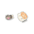 Japan Mind Wave Clear Sticker - Dog Pomeranian - 2