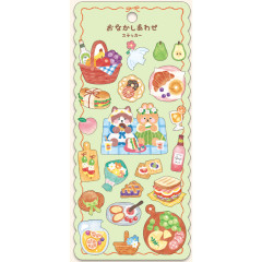 Japan Mind Wave Washi Sticker - Animal Happy Belly Sparkling Picnic