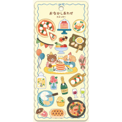 Japan Mind Wave Washi Sticker - Animal Happy Belly Runrun Party