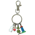 Japan Moomin Metal Charm Keychain - Little My & Moomintroll & Snufkin : House - 1