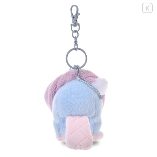 Japan Disney Store Plush Keychain - Perry the Platypus : Winter Shiny Color Pink Blue - 3