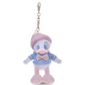 Japan Disney Store Plush Keychain - Donald : Winter Shiny Color Pink Blue - 1