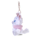 Japan Disney Store Plush Keychain - Marie : Winter Shiny Color Pink Blue - 2