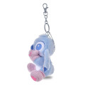 Japan Disney Store Plush Keychain - Stitch : Winter Shiny Color Pink Blue - 2