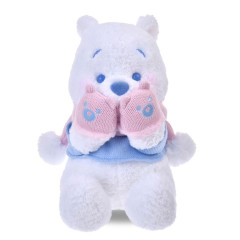 Japan Disney Store Plush Toy - Pooh : Winter Shiny Color Pink Blue