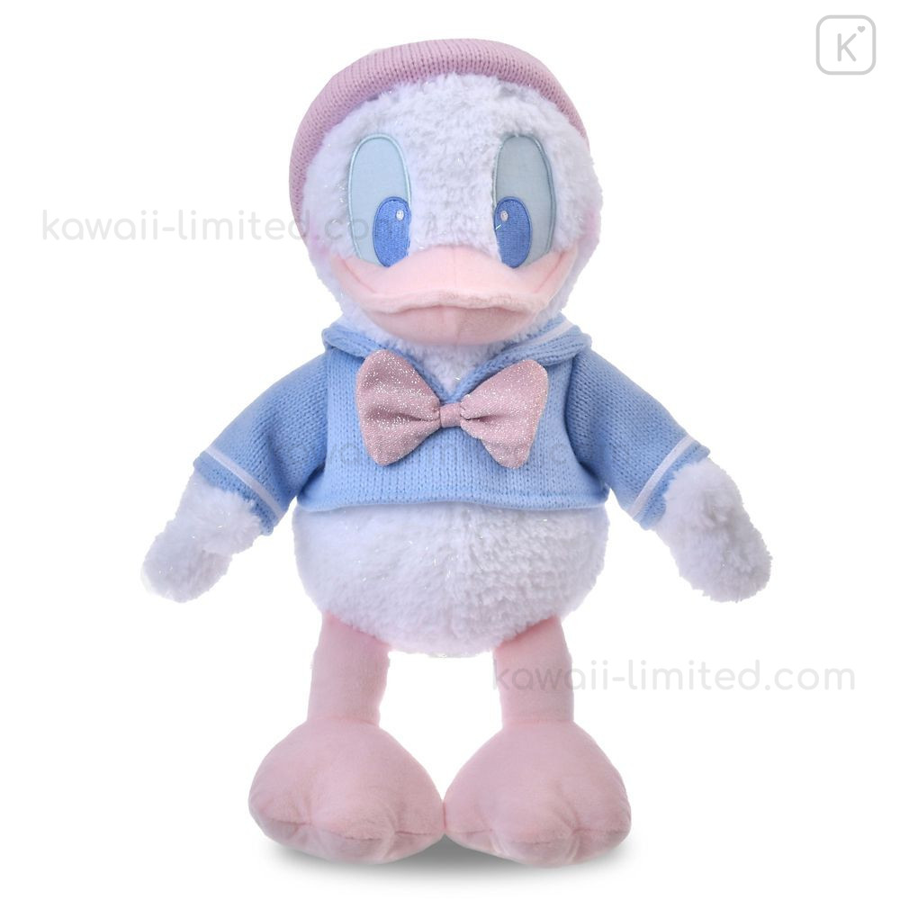 ドナルド　ぬいぐるみ ピンク×ブルー Winter Shiny Color Japan Disney Store Plush Toy - Donald : Winter Shiny Color Pink