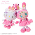 Japan Sanrio × Mezzo Piano Original Mascot Holder - Hello Kitty : Rabbit Pink - 1