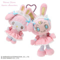 Japan Sanrio × Mezzo Piano Original Mascot Holder - My Melody : Rabbit Pink - 1