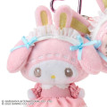 Japan Sanrio × Mezzo Piano Original Mascot Holder - My Melody : Rabbit Pink - 3
