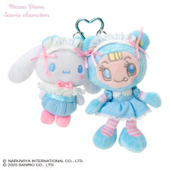 Japan Sanrio × Mezzo Piano Original Mascot Holder - Cinnamoroll : Rabbit Blue