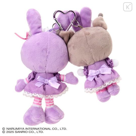 Japan Sanrio × Mezzo Piano Original Mascot Holder - Kuromi : Rabbit Purple - 2