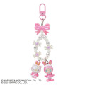 Japan Sanrio × Mezzo Piano Original Phone Holder Keychain with Key Ring Charm - Hello Kitty : Rabbit - 2