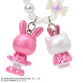 Japan Sanrio × Mezzo Piano Original Phone Holder Keychain with Key Ring Charm - Hello Kitty : Rabbit - 4